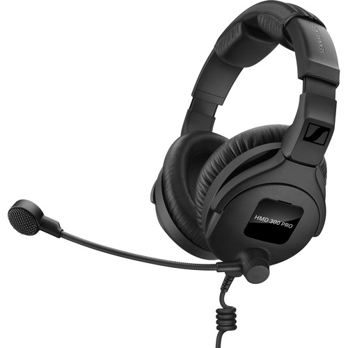 Sennheiser HMD 300 PRO Broadcast Headset Ultra-Linear Headphone Response (Dual Sided 64 ohm) & Dynamic Hypercardioid Mic (Without Cable)