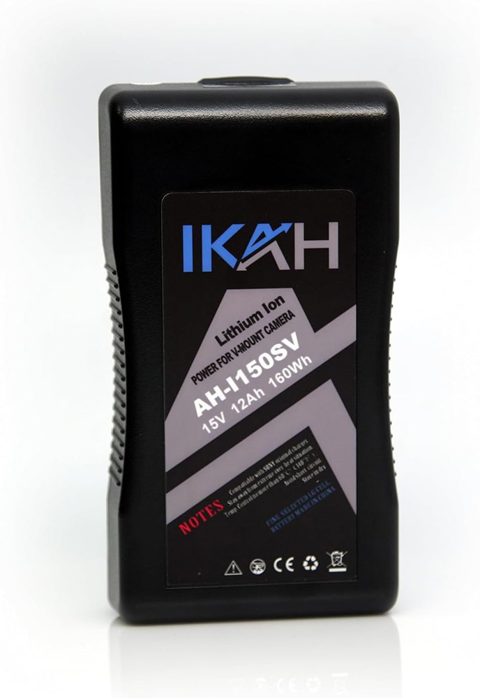 IKAH AH-I150SV Rechargeable Li-ion Battery V-Mount 15V 12AH 160Wh